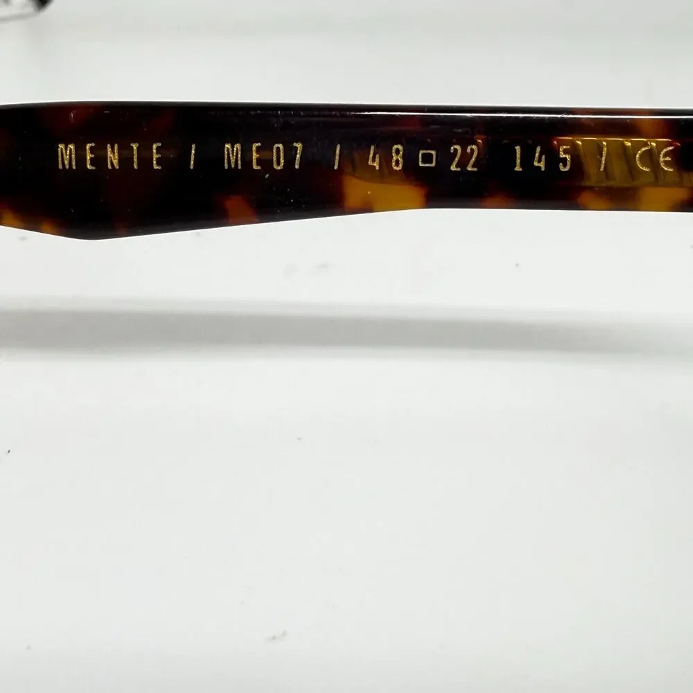 Mente Me07 Eyeglasses Frames Brown‎ Tortoise Full Rim Round 48-22-145 H18159